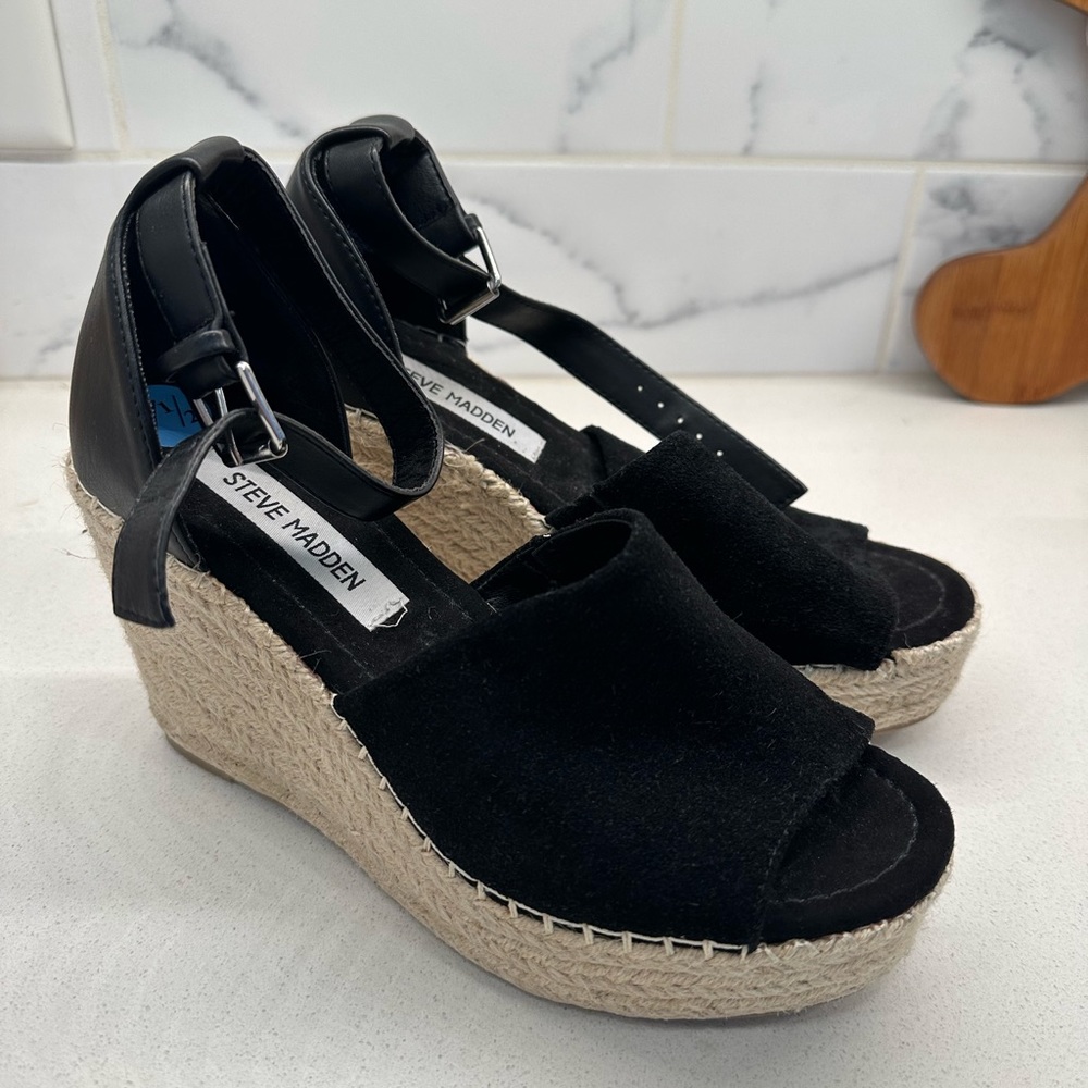 Steve Madden leather wedge
